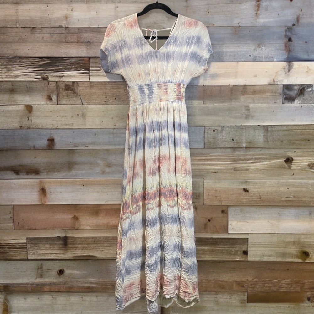 🇺🇸 Long tied dyed dress